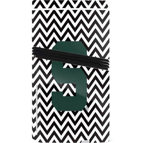 Michigan State University Spartans S Chevron PS5 Pro Disk Bundle  Skin